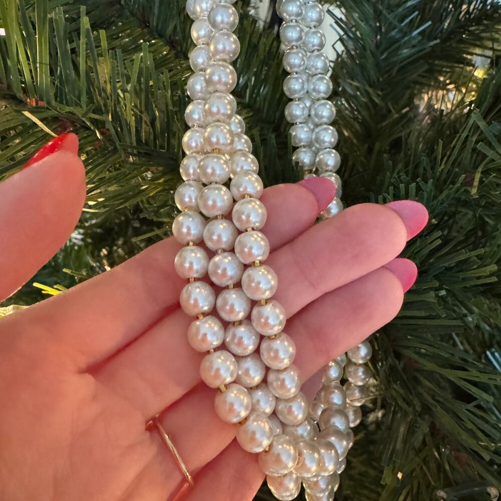 Classic Three Strand Pearls - Picture 2 of 7